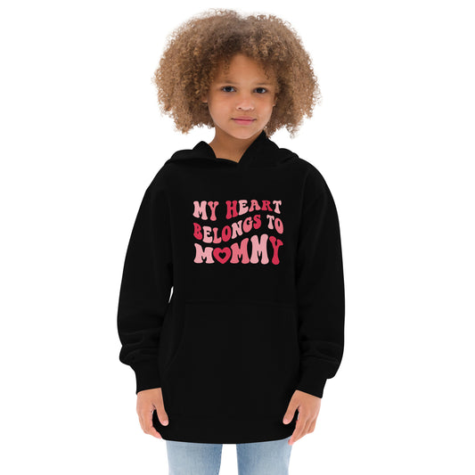 My Heart Belongs to Mommy Kids Hoodie