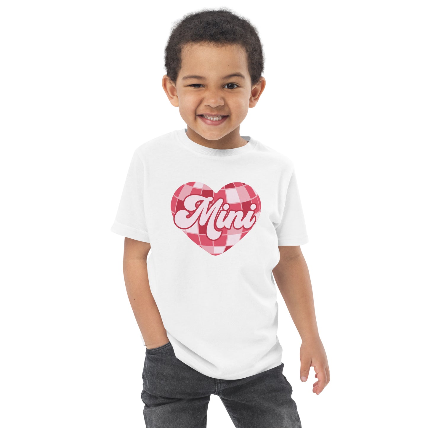 Mini Disco Match Valentine's Toddler Tee