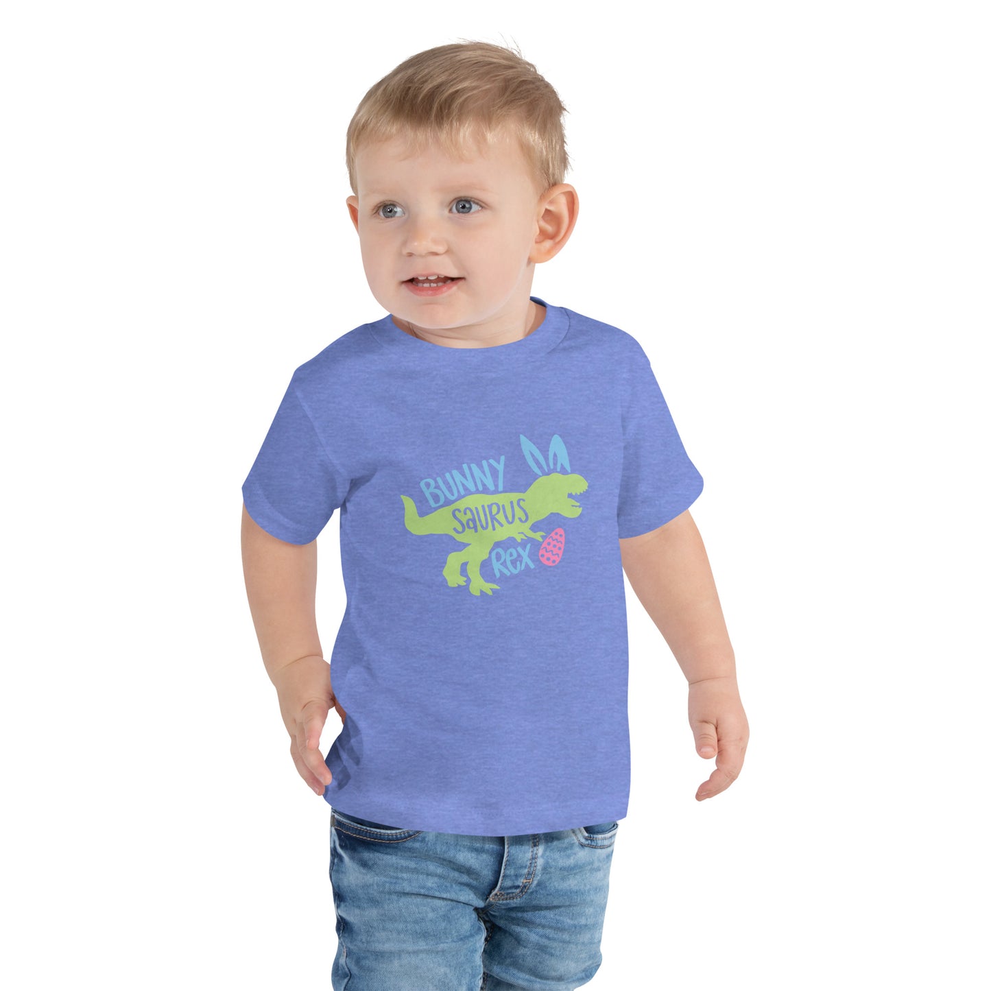 Bunny Saurus Rex Easter Toddler Short Sleeve Tee