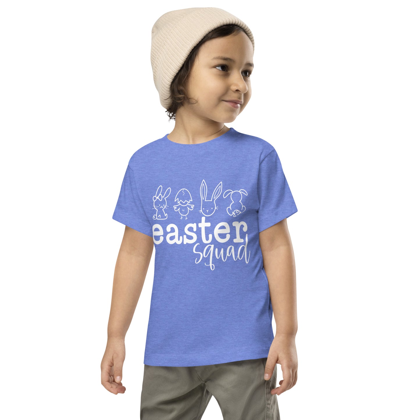 Easter Squad Toddler Short Sleeve Tee (White)