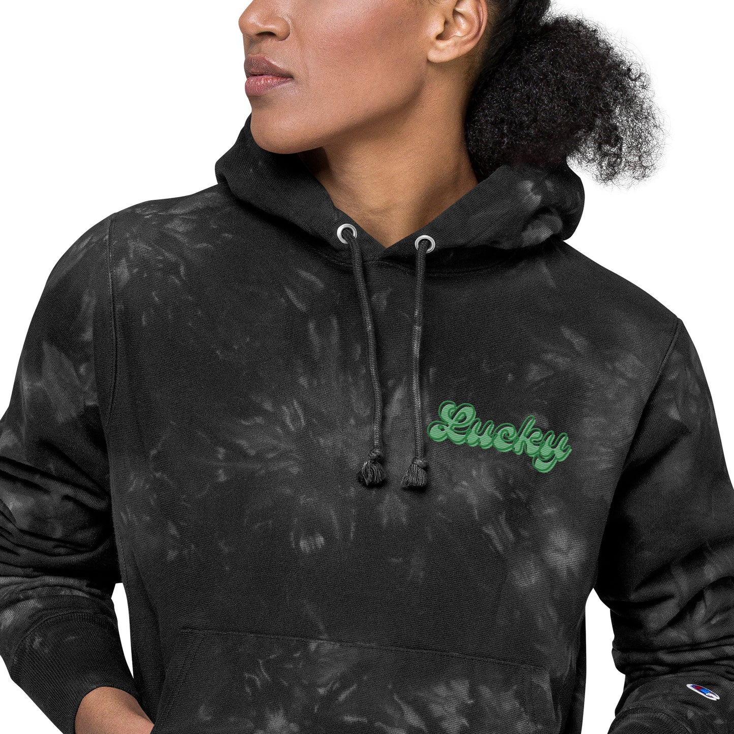 Lucky Bubbles St. Patrick's Day Tie-Dye Hoodie