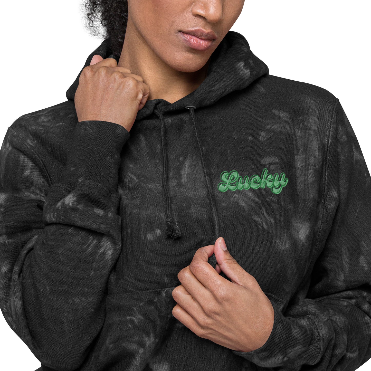 Lucky Bubbles St. Patrick's Day Tie-Dye Hoodie