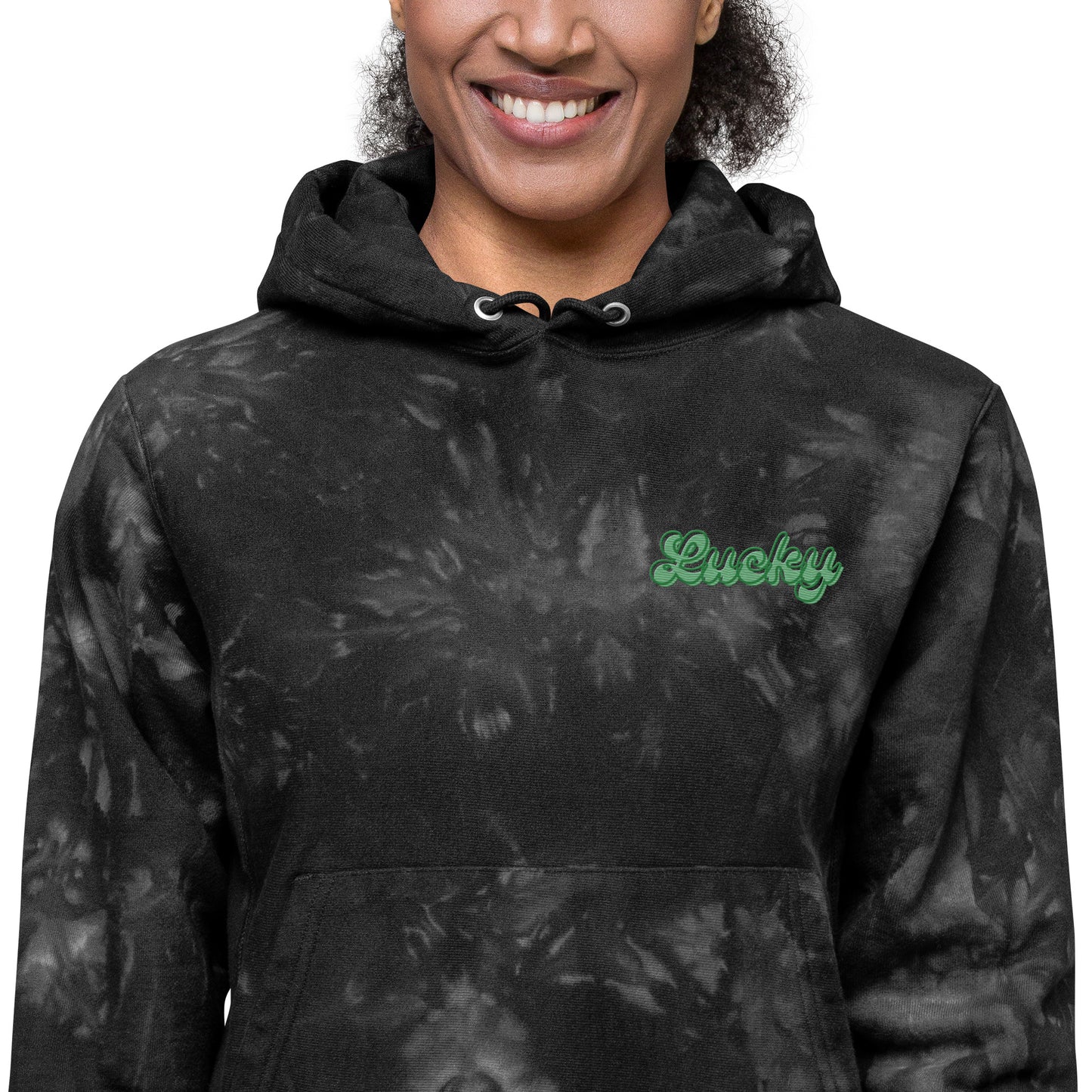 Lucky Bubbles St. Patrick's Day Tie-Dye Hoodie