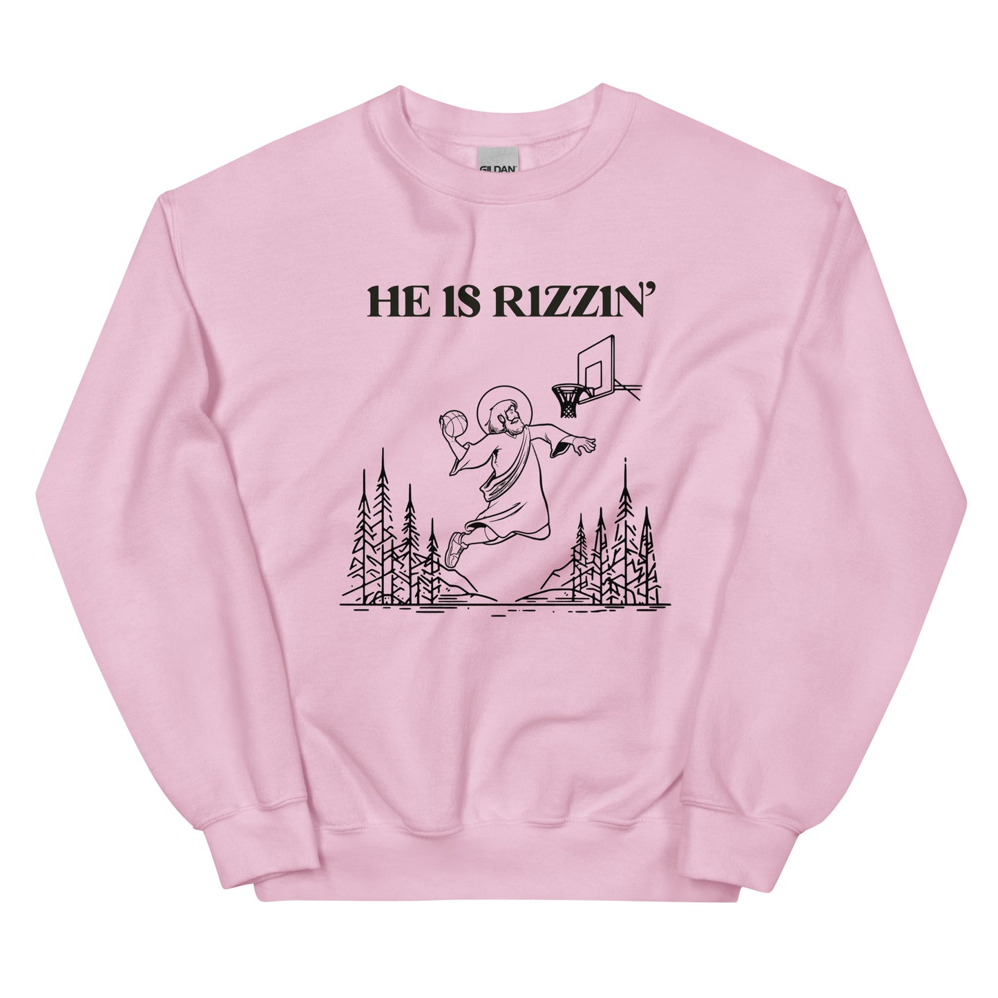 He Is Rizzin' Easter Sweatshirt