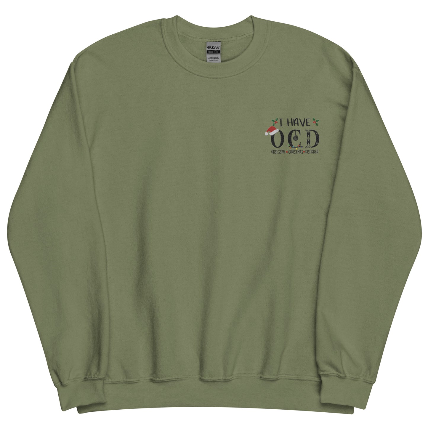 Obsessive Christmas Disorder Embroidered Sweatshirt