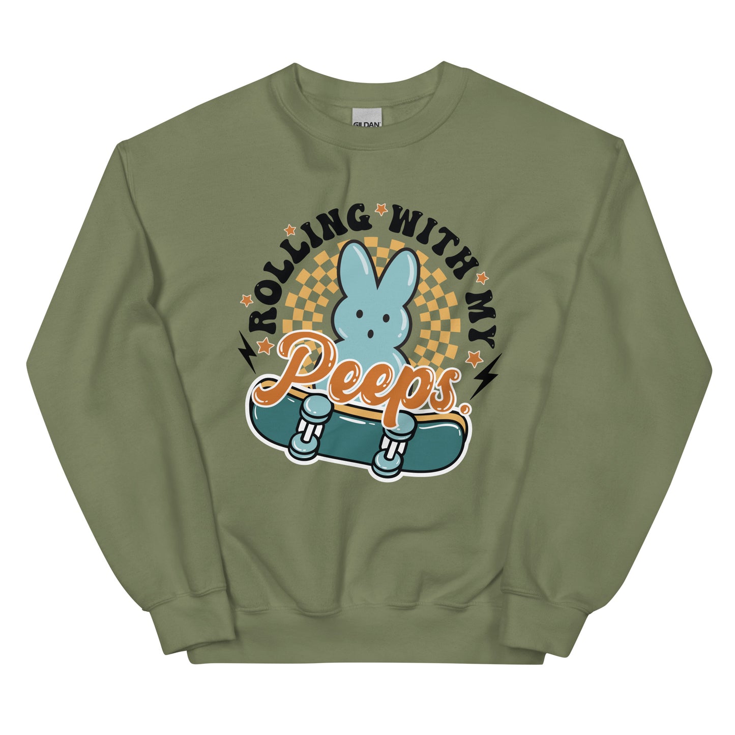 Rolling With My Peeps Easter Sweatshirt