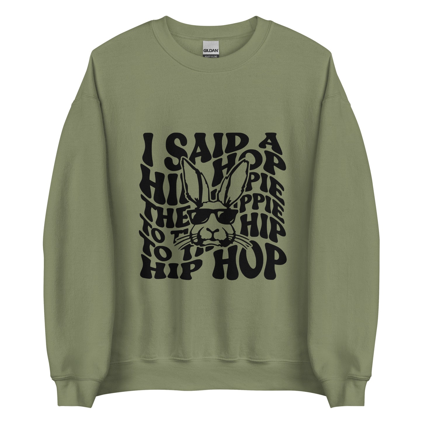 Hippie Hop Easter Bunny Sweatshirt