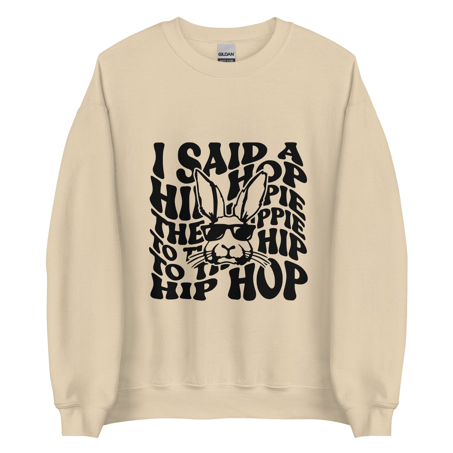 Hippie Hop Easter Bunny Sweatshirt