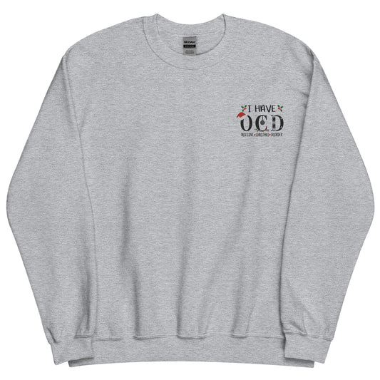 Obsessive Christmas Disorder Embroidered Sweatshirt