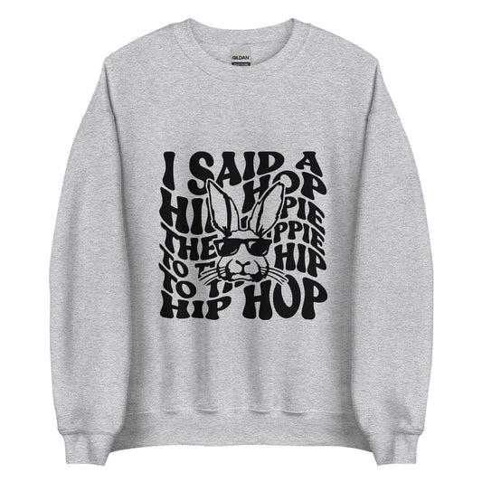 Hippie Hop Easter Bunny Sweatshirt