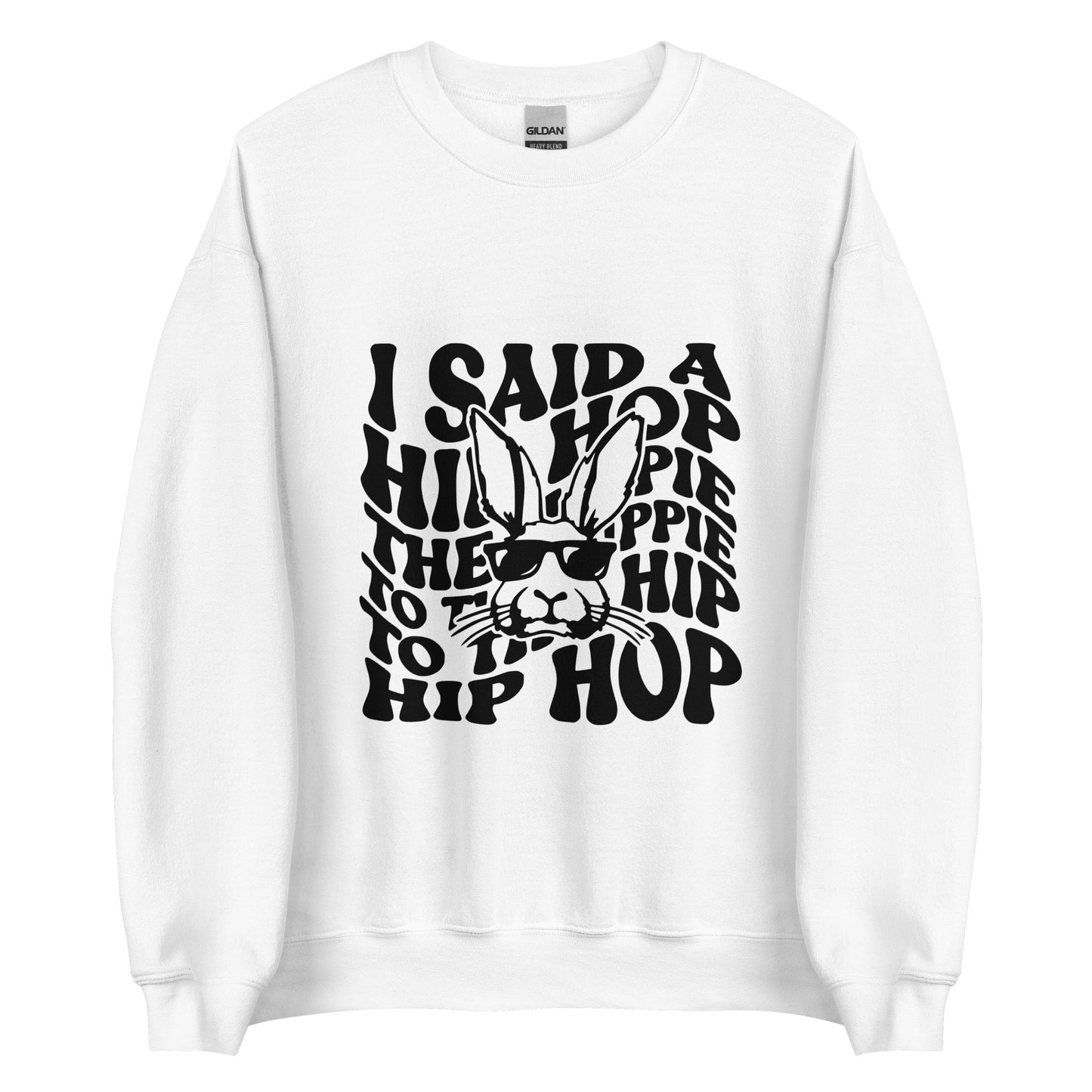 Hippie Hop Easter Bunny Sweatshirt