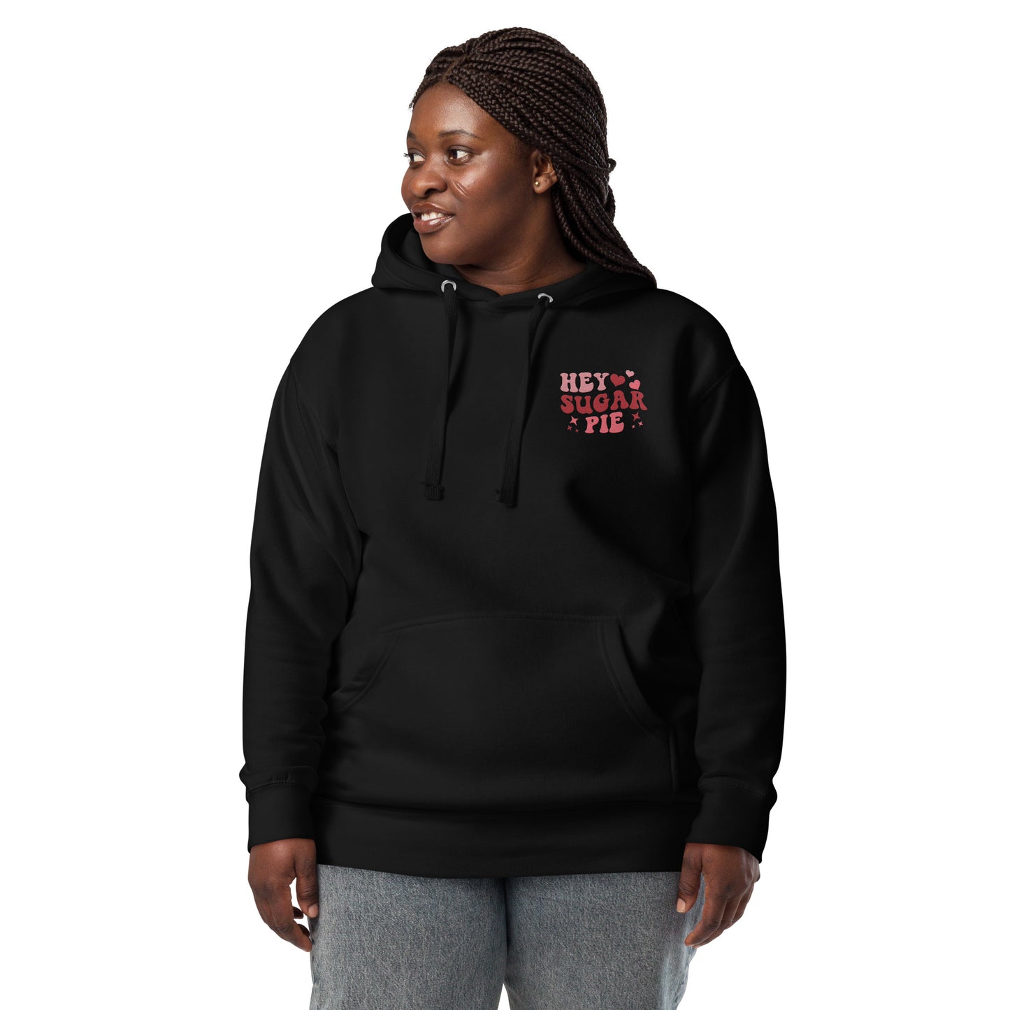 Hey Sugar Pie Embroidered Hoodie