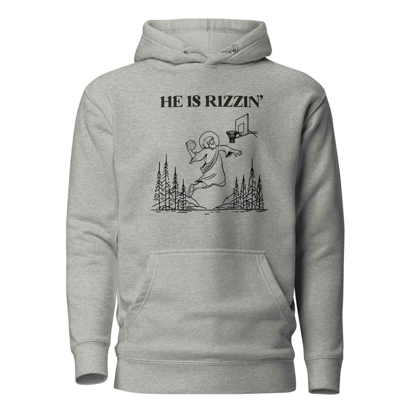 He Is Rizzin' Easter Hoodie