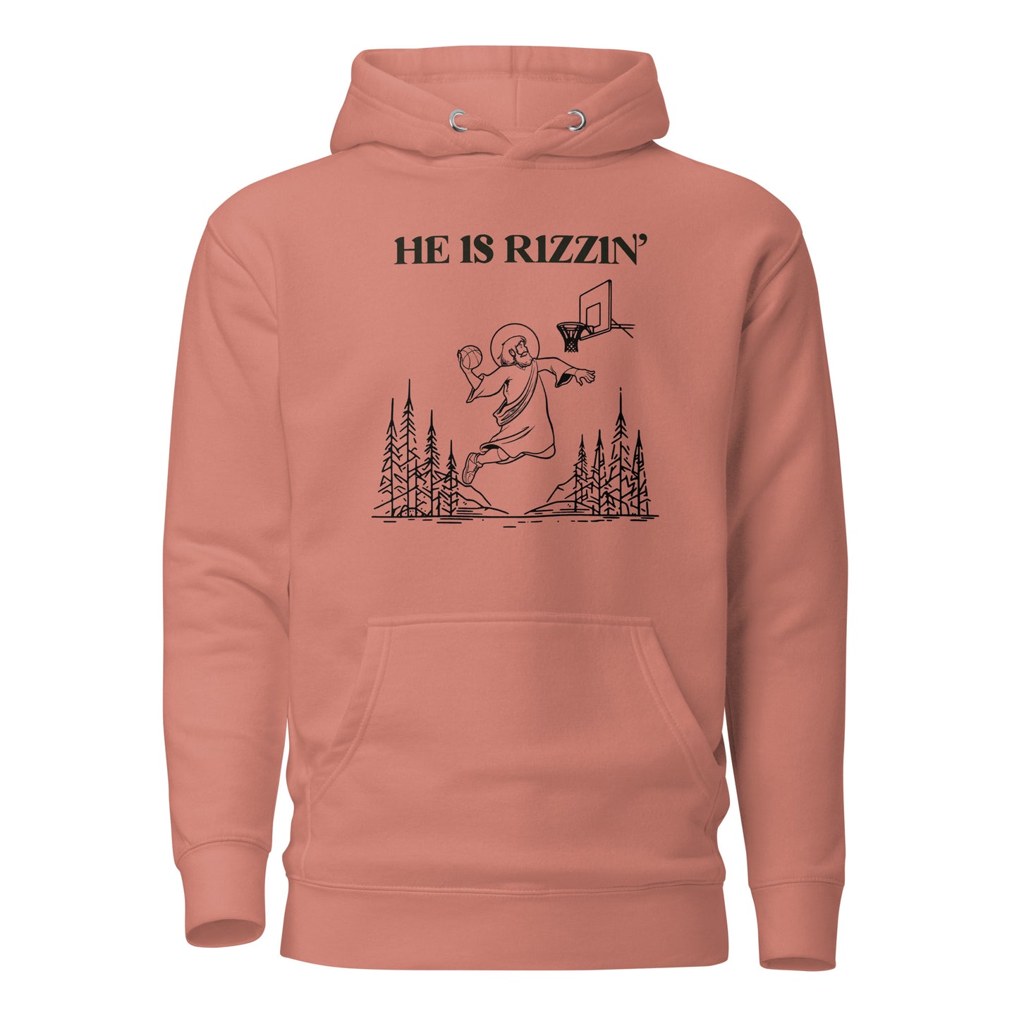 He Is Rizzin' Easter Hoodie