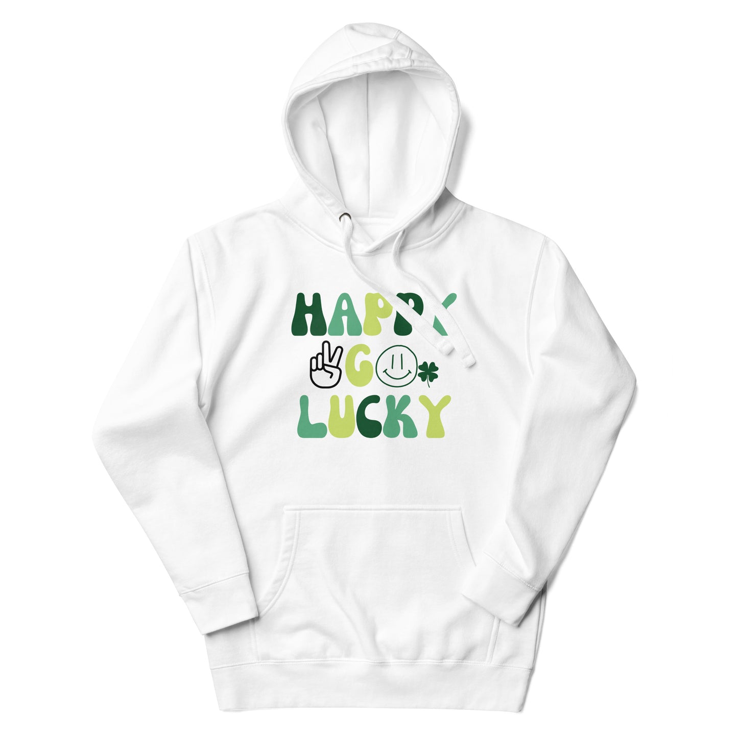 Happy Go Lucky, Peace & Smiles Hoodie