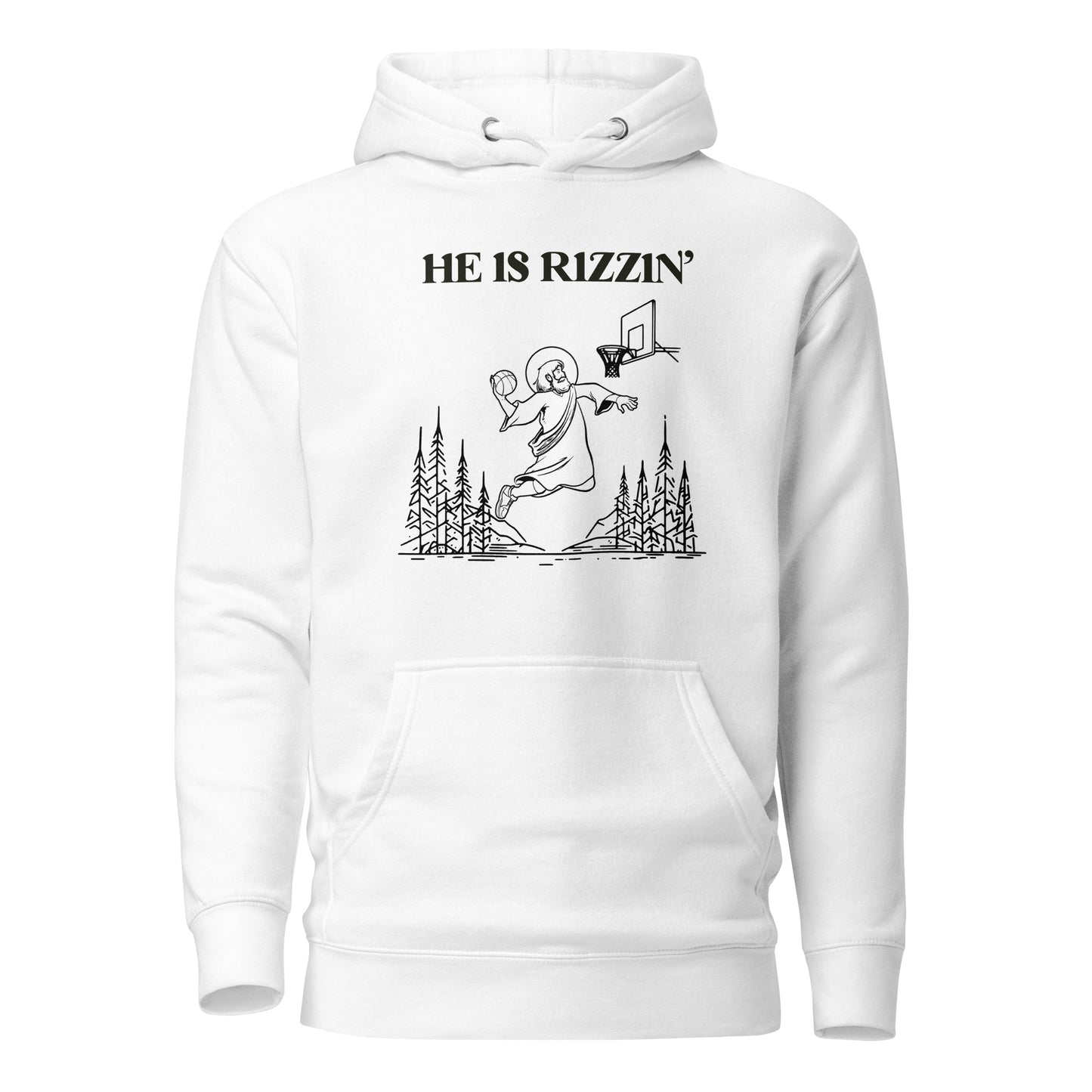 He Is Rizzin' Easter Hoodie