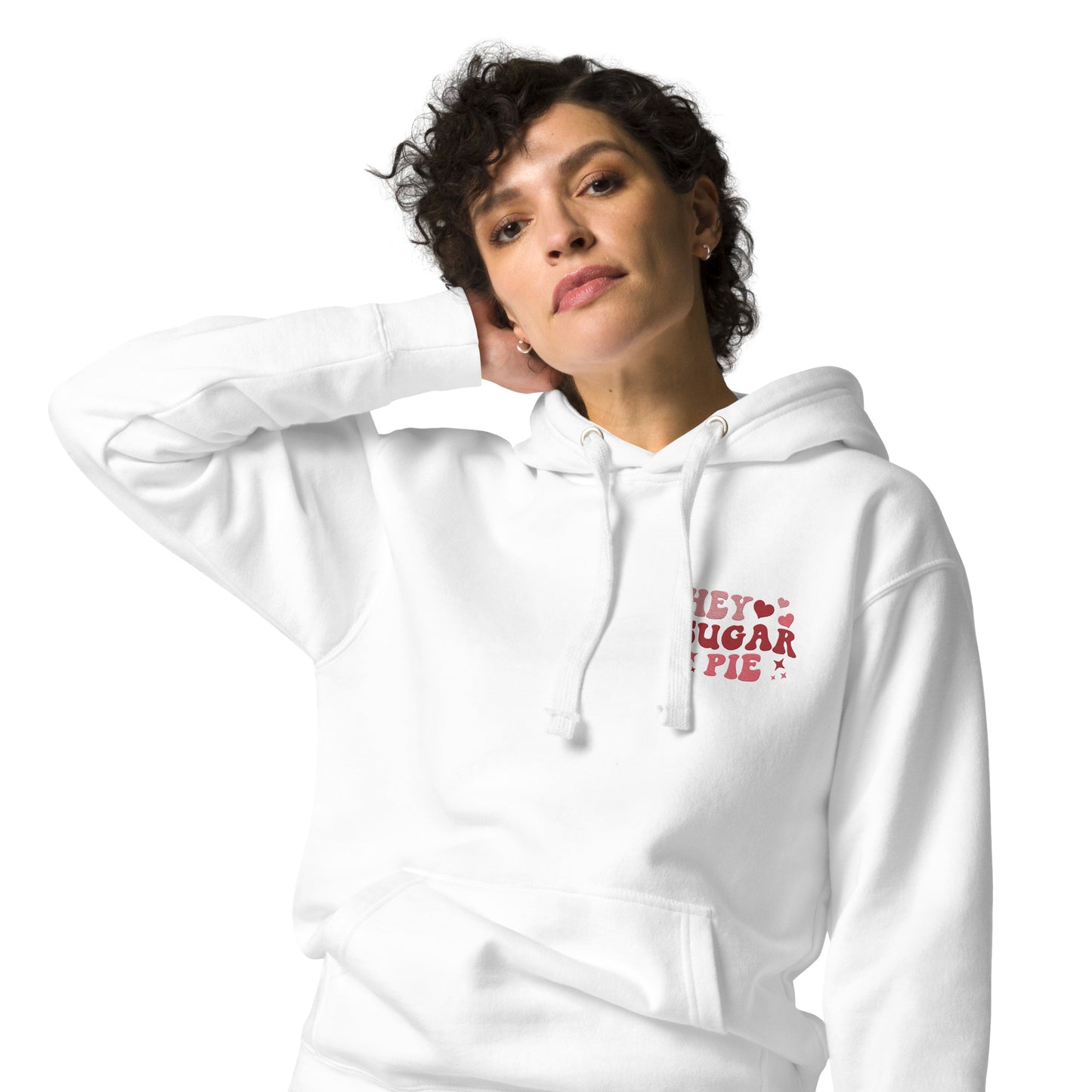 Hey Sugar Pie Embroidered Hoodie