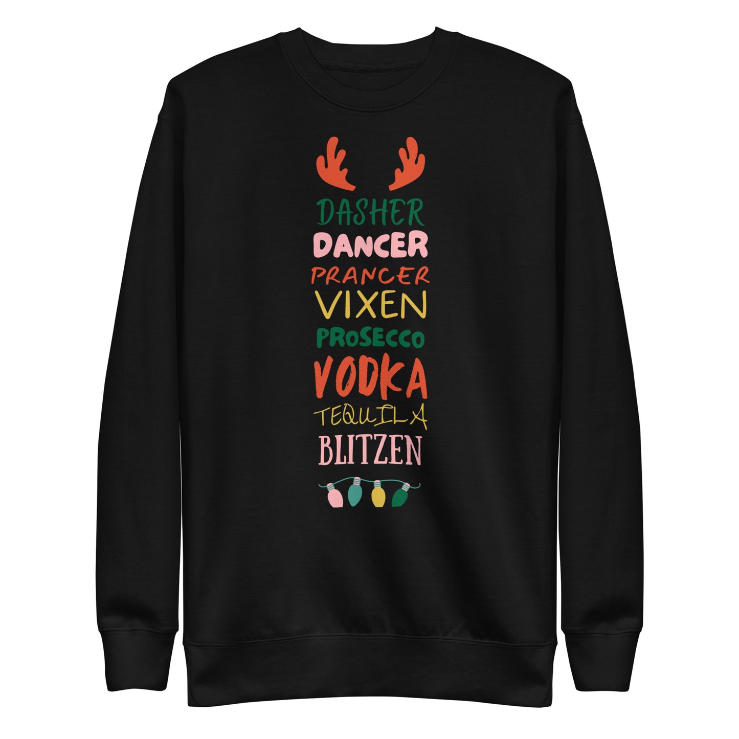 Santa's Reindeer with Extras Christmas Sweatshirt