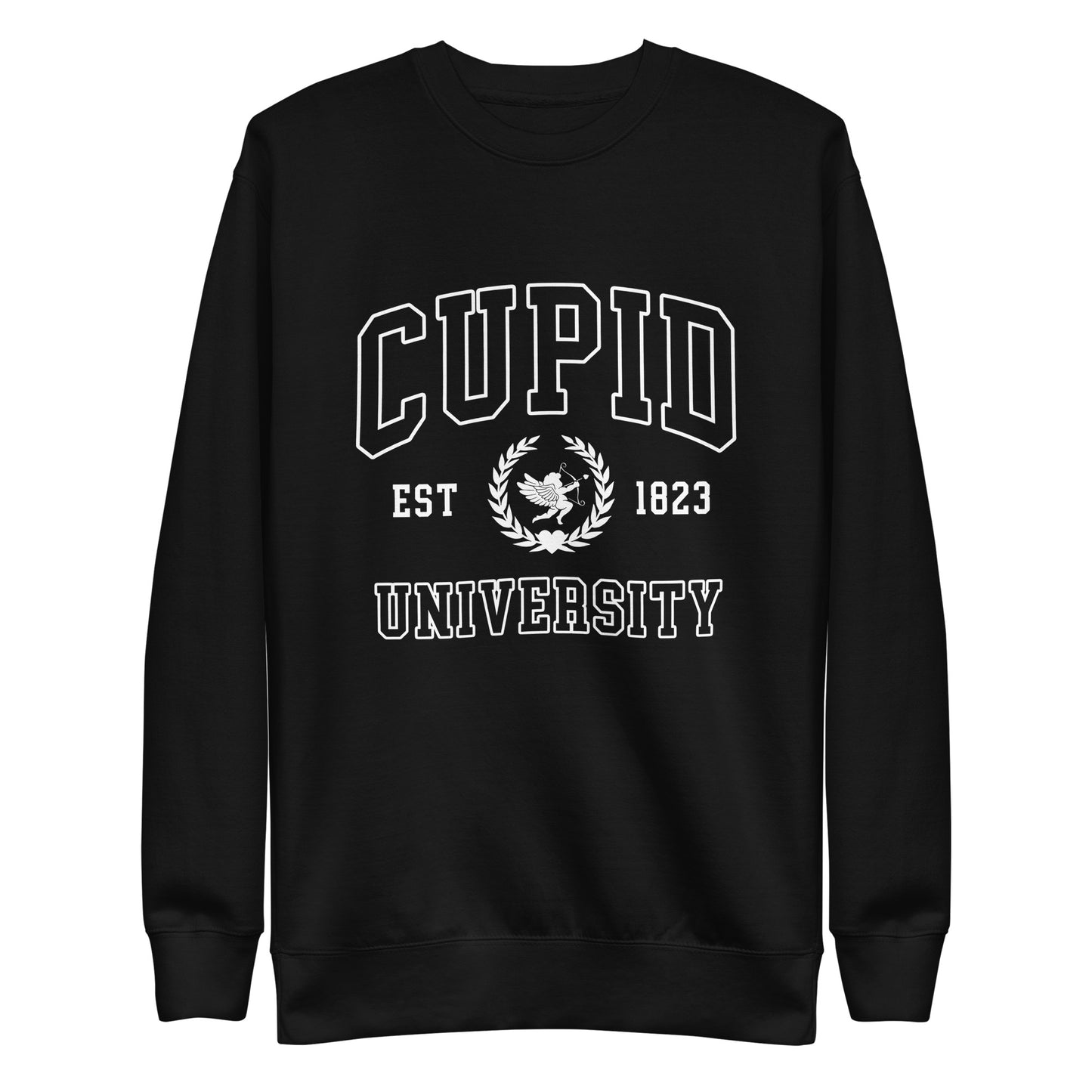 Cupid University Valentine's Sweatshirt (White)