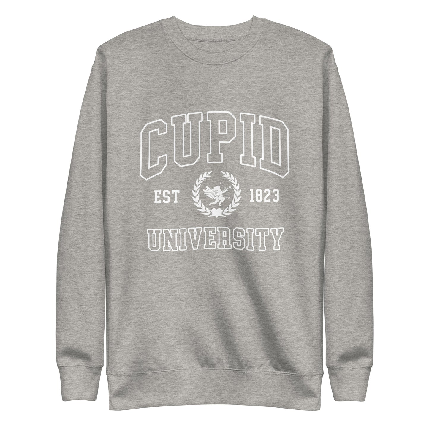 Cupid University Valentine's Sweatshirt (White)