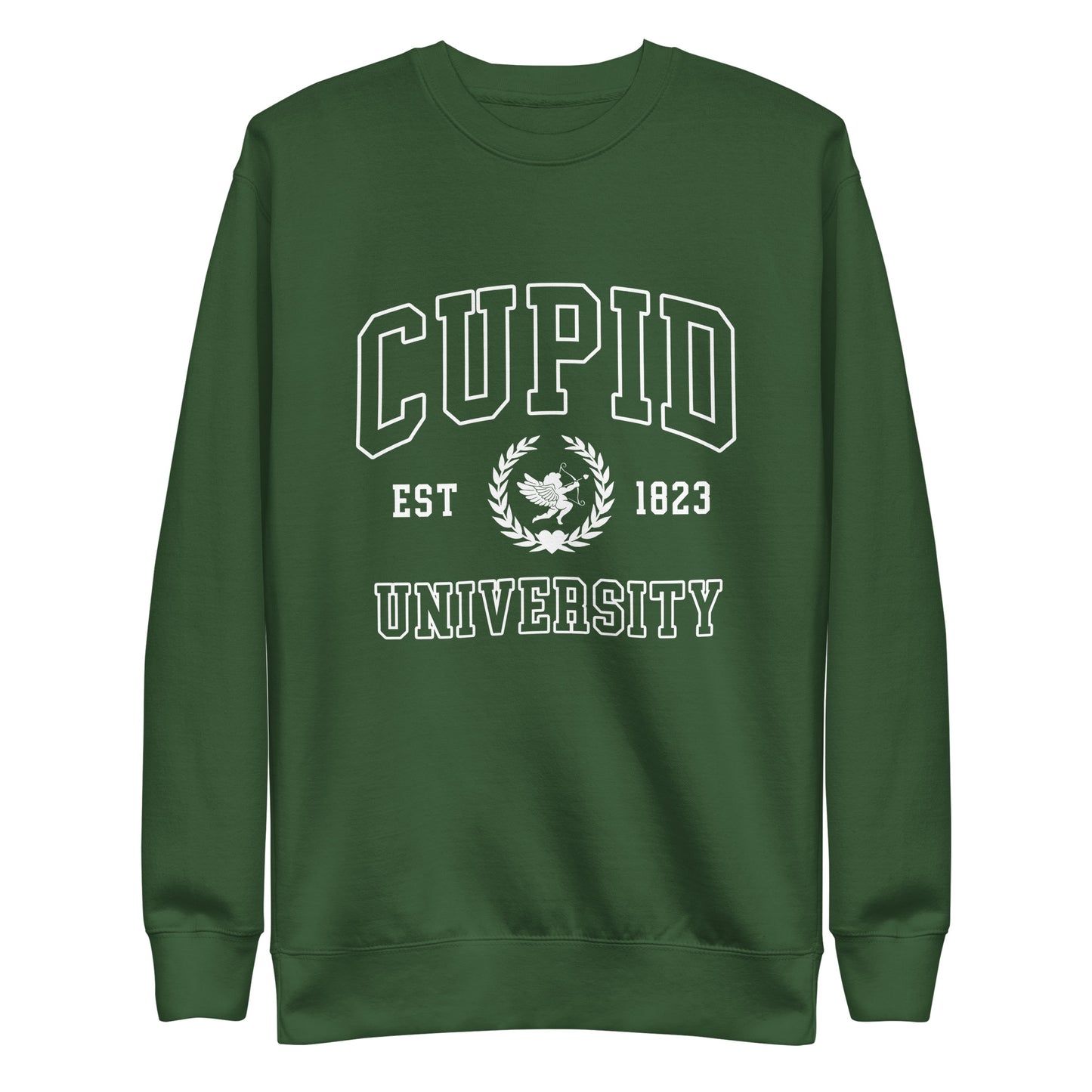 Cupid University Valentine's Sweatshirt (White)