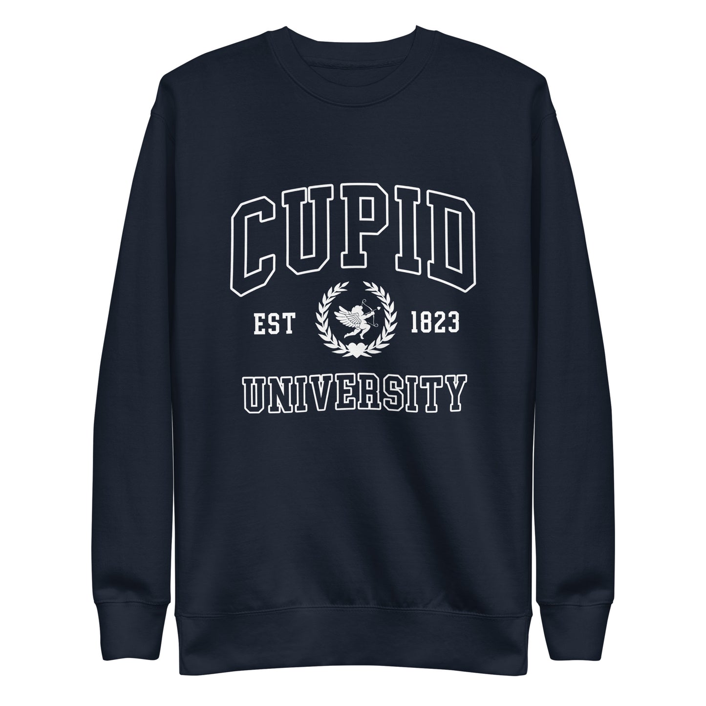 Cupid University Valentine's Sweatshirt (White)