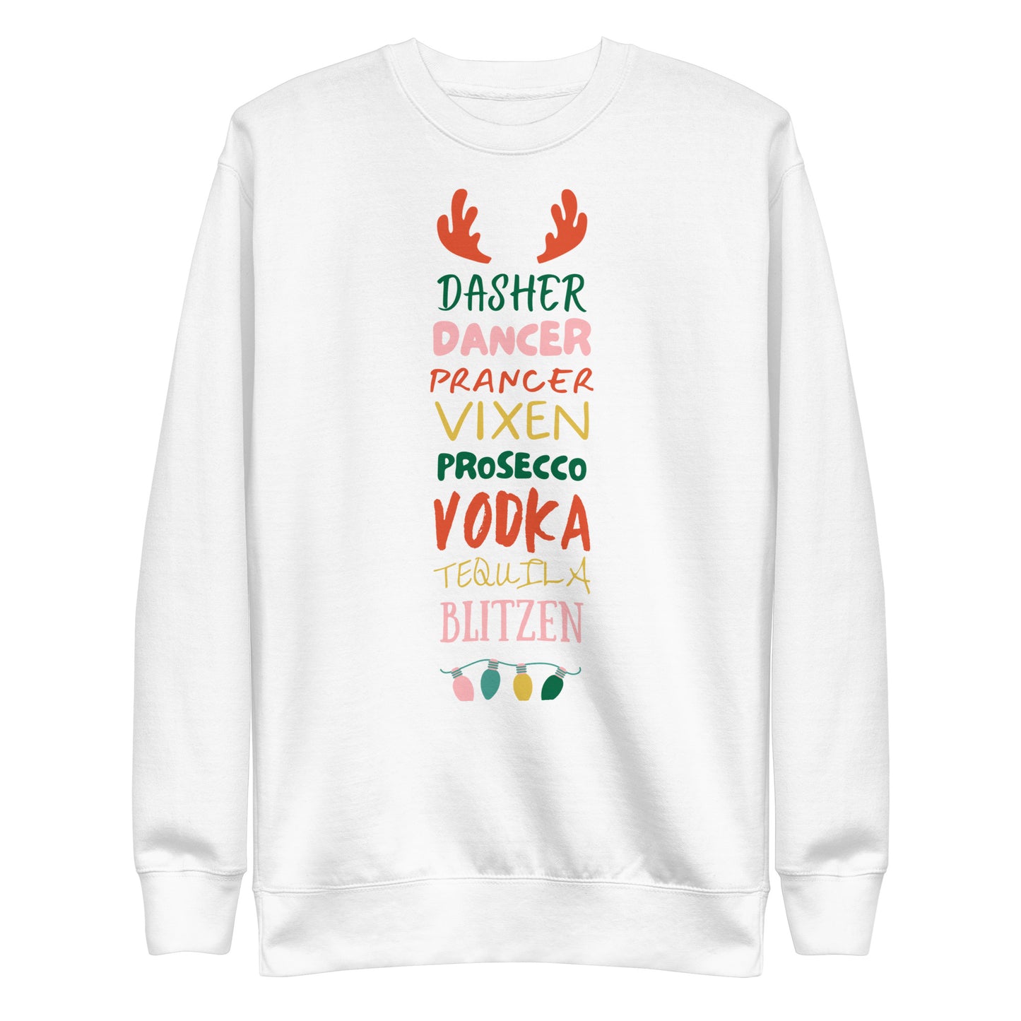 Santa's Reindeer with Extras Christmas Sweatshirt