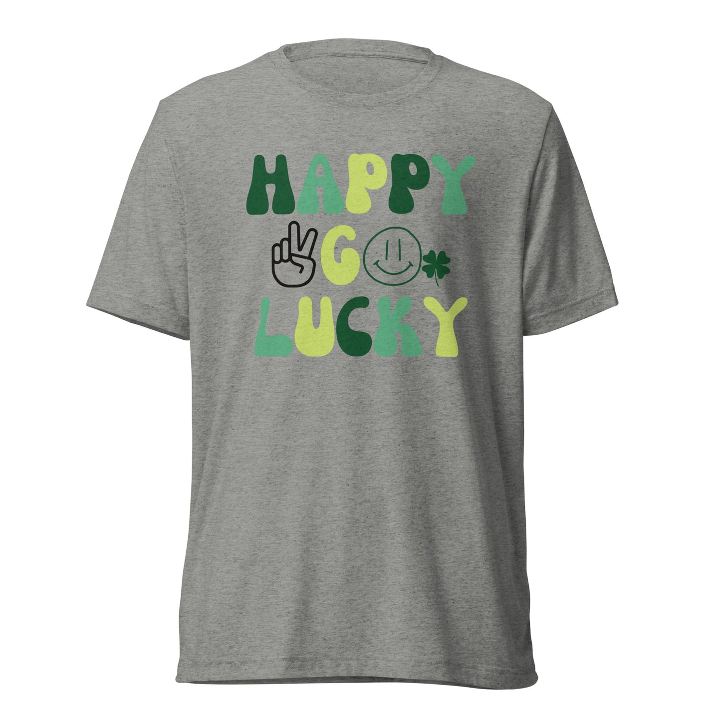 Happy Go Lucky, Peace & Smiles T-Shirt