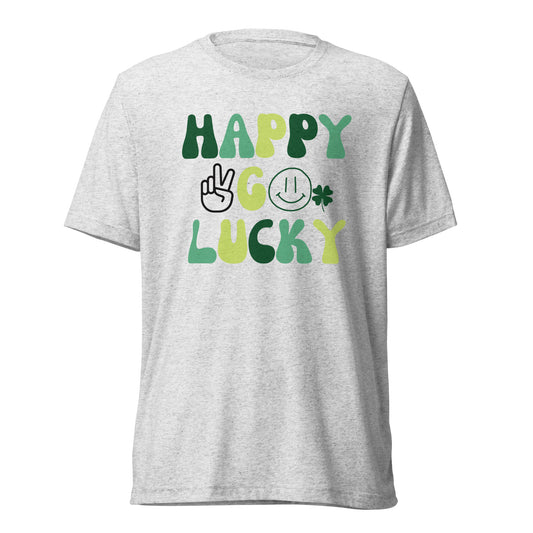 Happy Go Lucky, Peace & Smiles T-Shirt