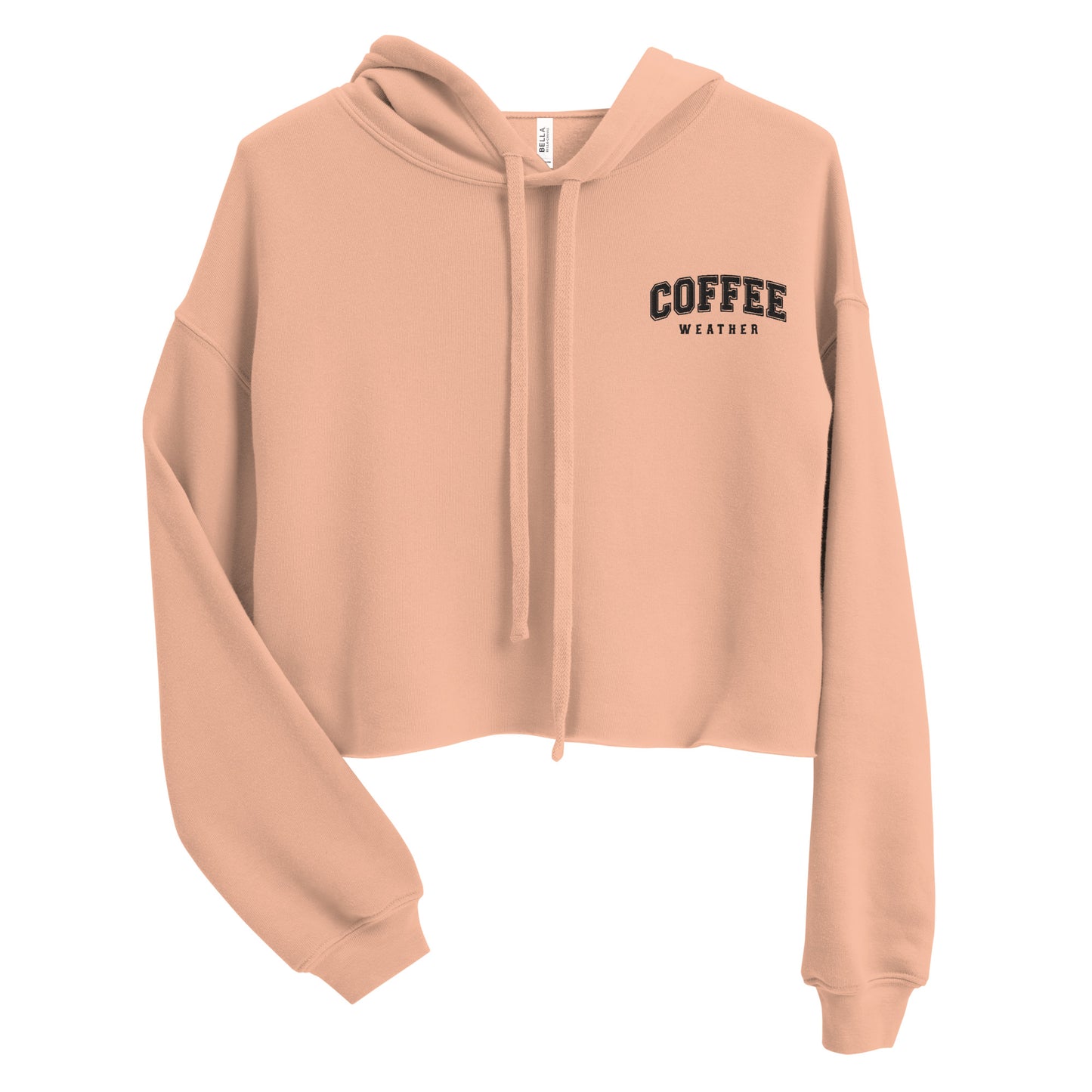 Coffee Weather Crop Hoodie